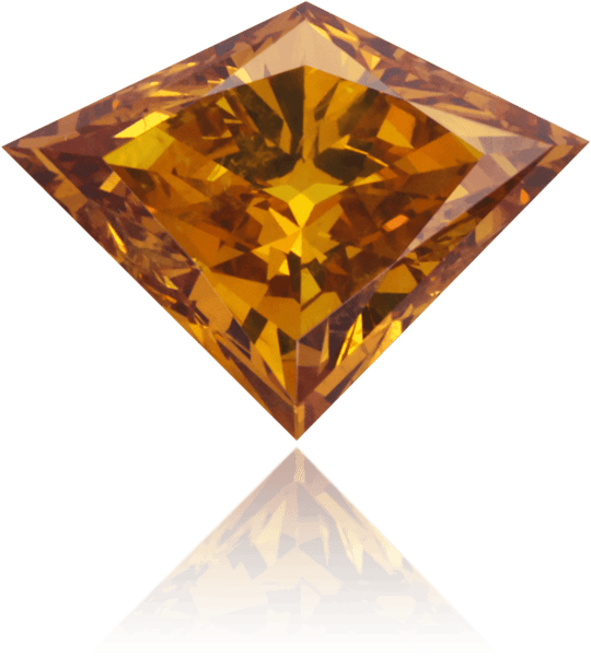 Natural Orange Diamond Kite 1.29 ct Polished