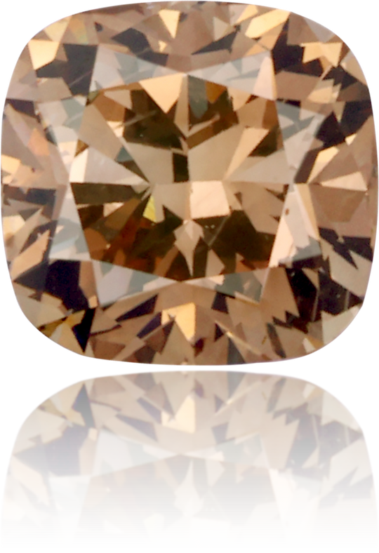 Natural Brown Diamond Cushion 0.47 ct Polished