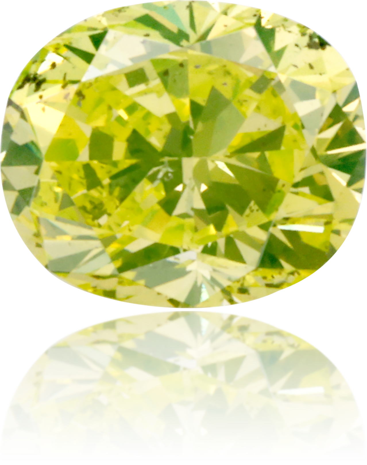 Natural Green Diamond Cushion 0.30 ct Polished