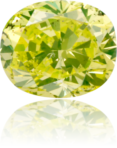 Natural Green Diamond Cushion 0.30 ct Polished