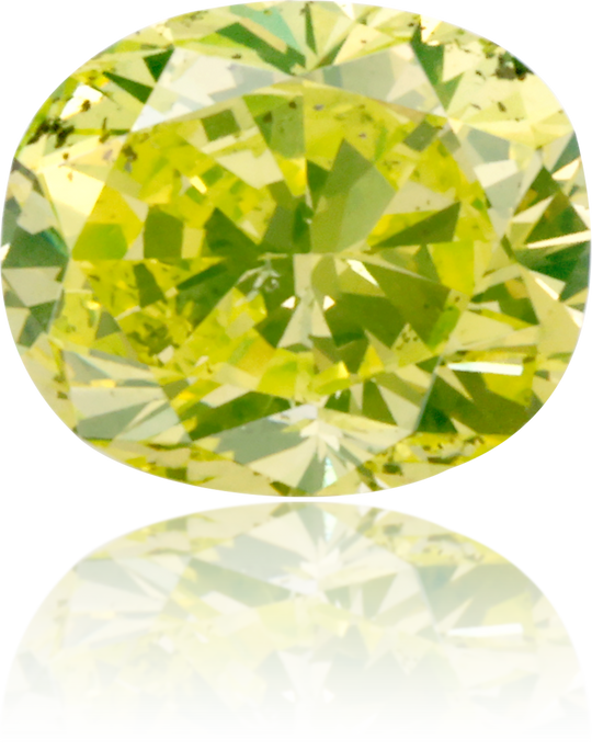 Natural Green Diamond Cushion 0.30 ct Polished