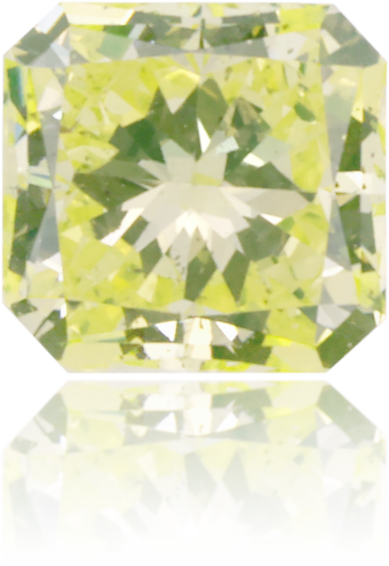 Natural Green Diamond Square 0.23 ct Polished