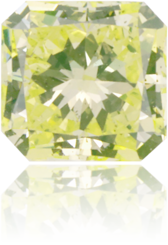 Natural Green Diamond Square 0.23 ct Polished