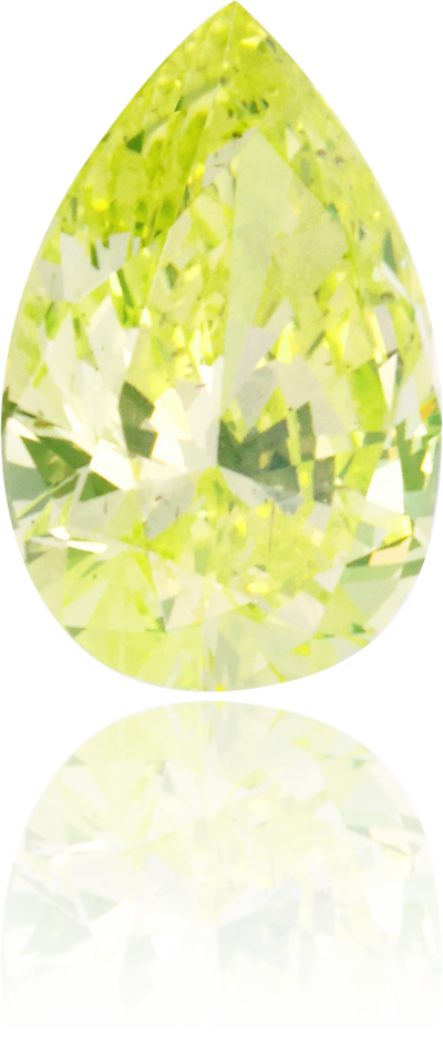 Natural Green Diamond Pear Shape 0.23 ct Polished
