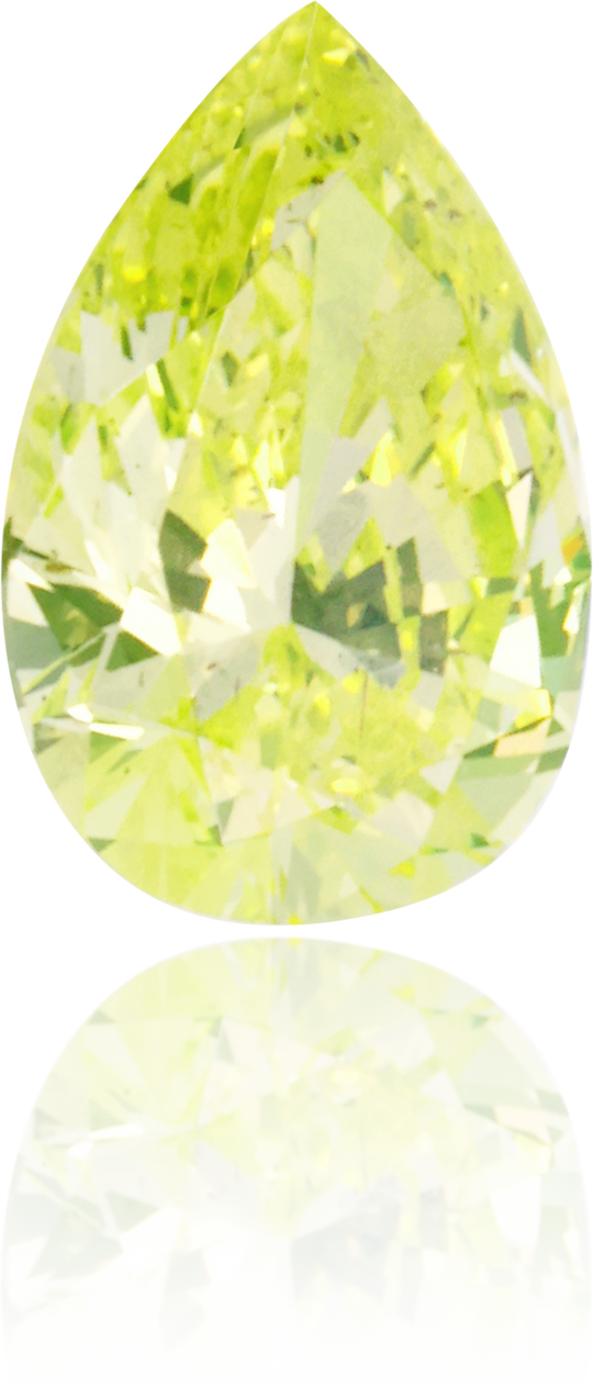 Natural Green Diamond Pear Shape 0.23 ct Polished