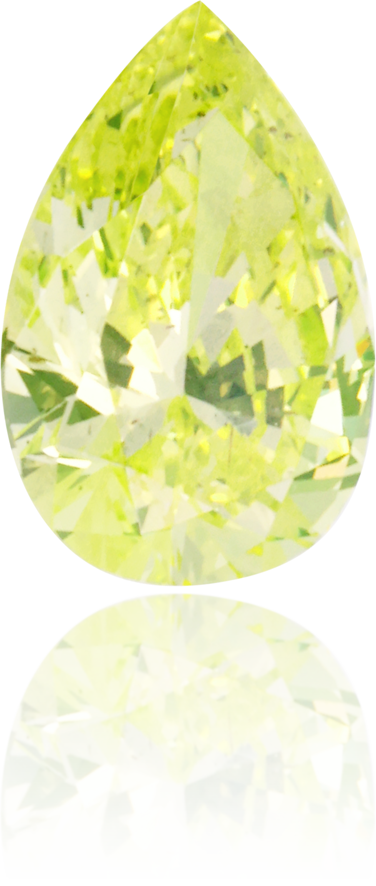 Natural Green Diamond Pear Shape 0.23 ct Polished