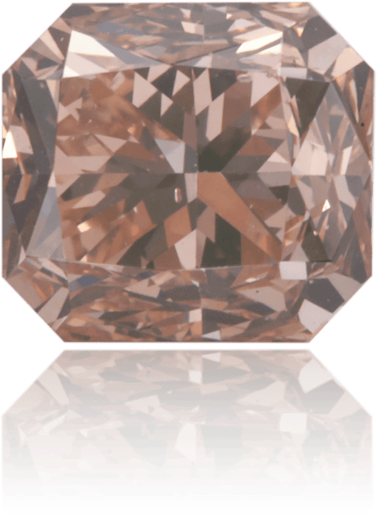 Natural Brown Diamond Rectangle 1.59 ct Polished