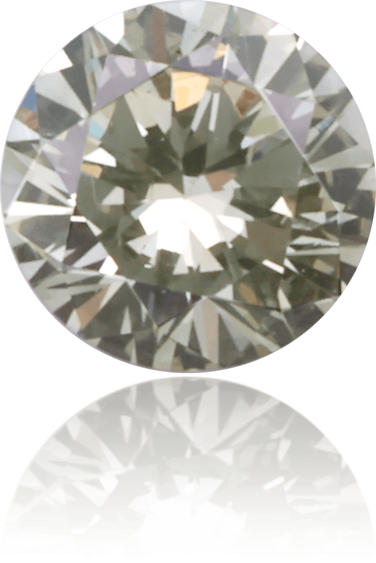 Natural Green Diamond Round 0.14 ct Polished
