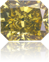 Natural Green Diamond Rectangle 1.54 ct Polished