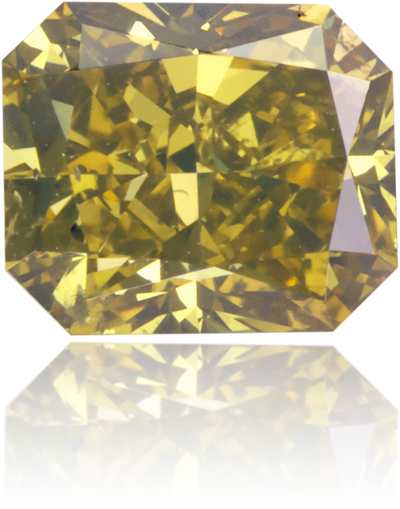 Natural Green Diamond Rectangle 1.54 ct Polished