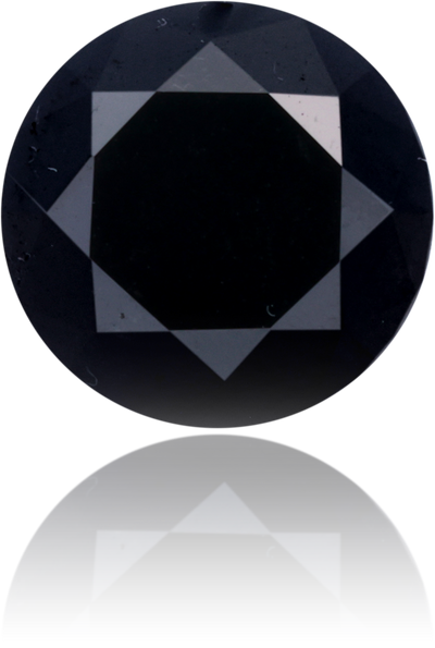 Natural Black Diamond Round 2.24 ct Polished