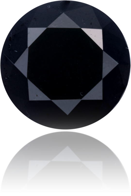Natural Black Diamond Round 2.24 ct Polished