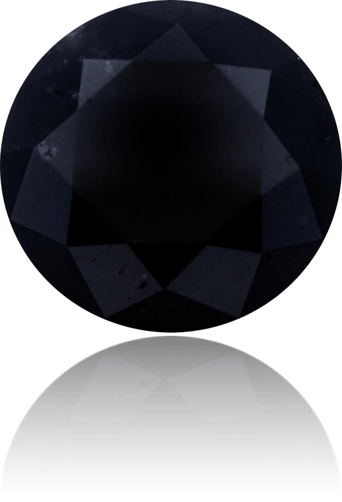 Natural Black Diamond Round 1.57 ct Polished