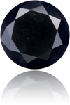 Natural Black Diamond Round 1.10 ct Polished