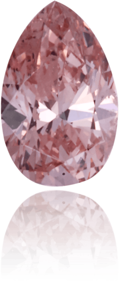 Natural Pink Diamond Pear Shape 0.13 ct Polished