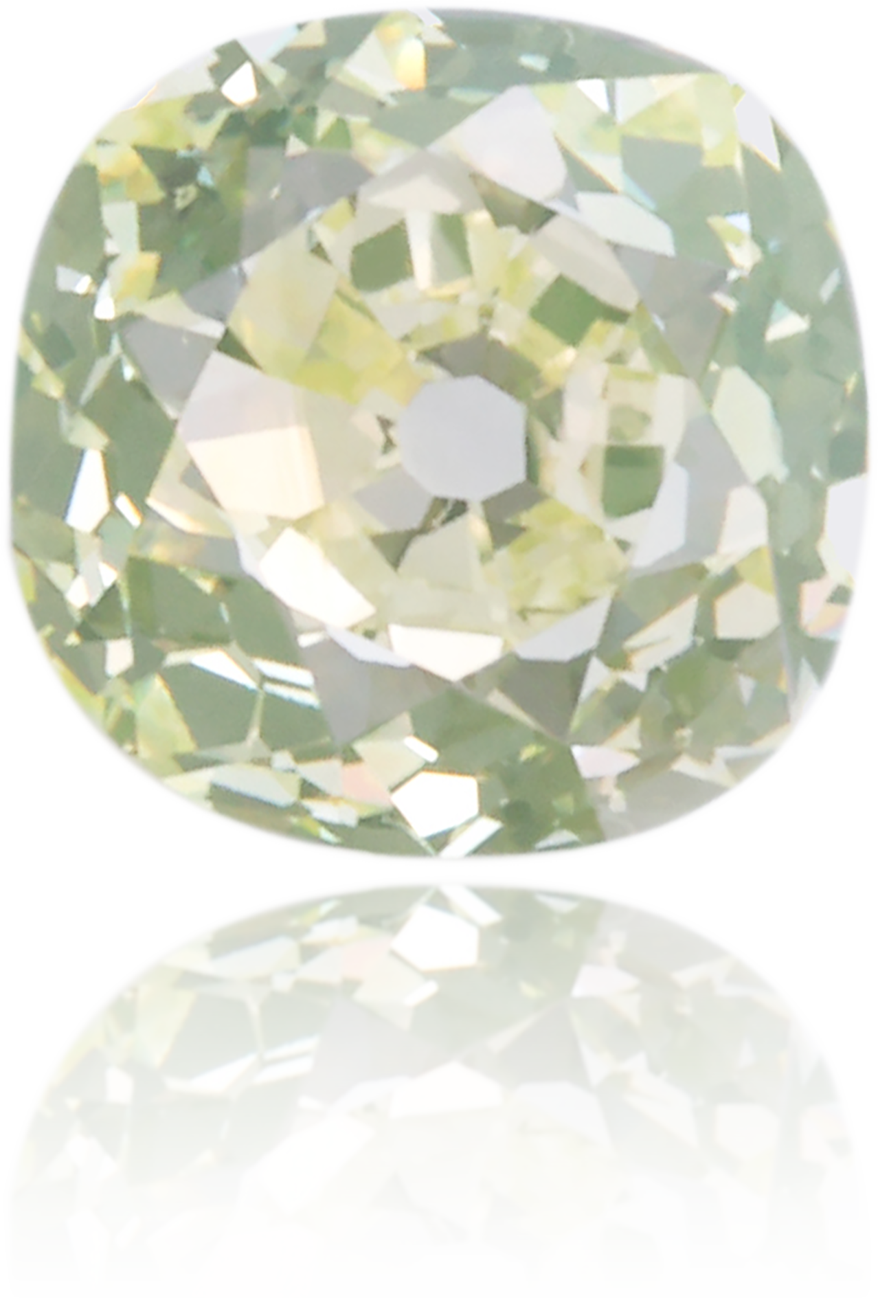 Natural Green Diamond Cushion 0.85 ct Polished