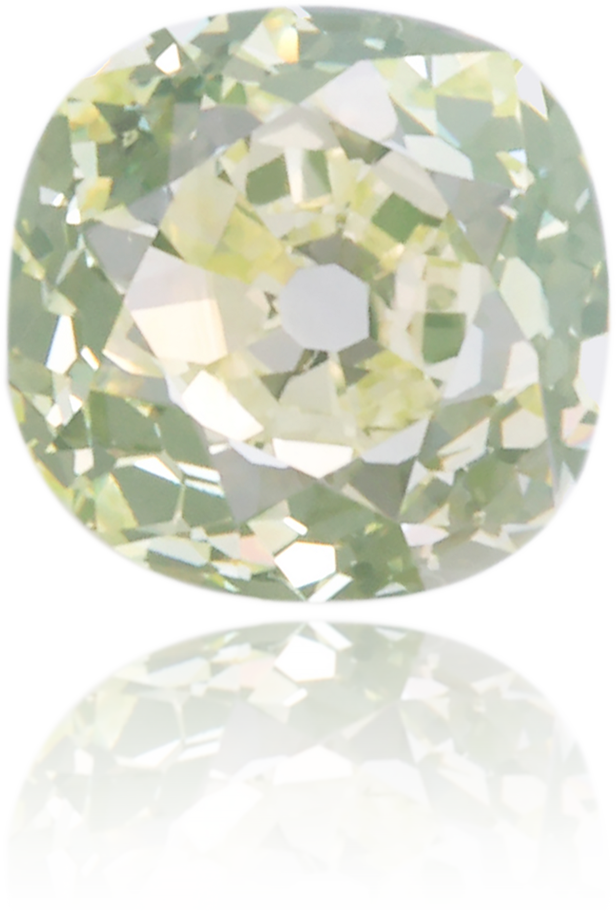 Natural Green Diamond Cushion 0.85 ct Polished