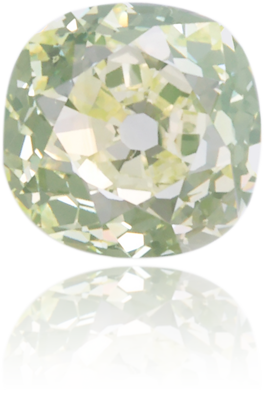 Natural Green Diamond Cushion 0.85 ct Polished