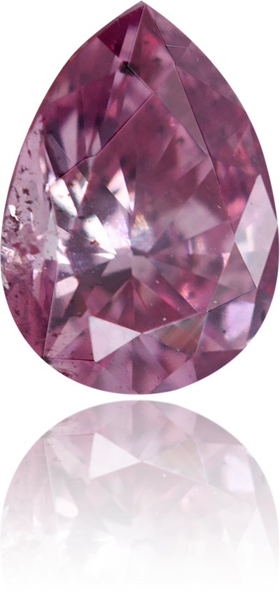 Natural Pink Diamond Pear Shape 0.14 ct Polished