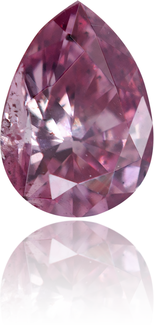 Natural Pink Diamond Pear Shape 0.14 ct Polished