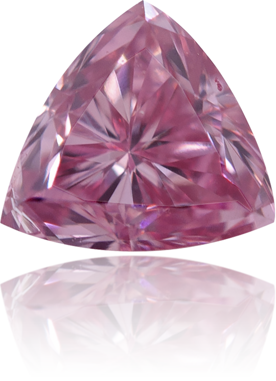 Natural Pink Diamond Triangle 0.13 ct Polished