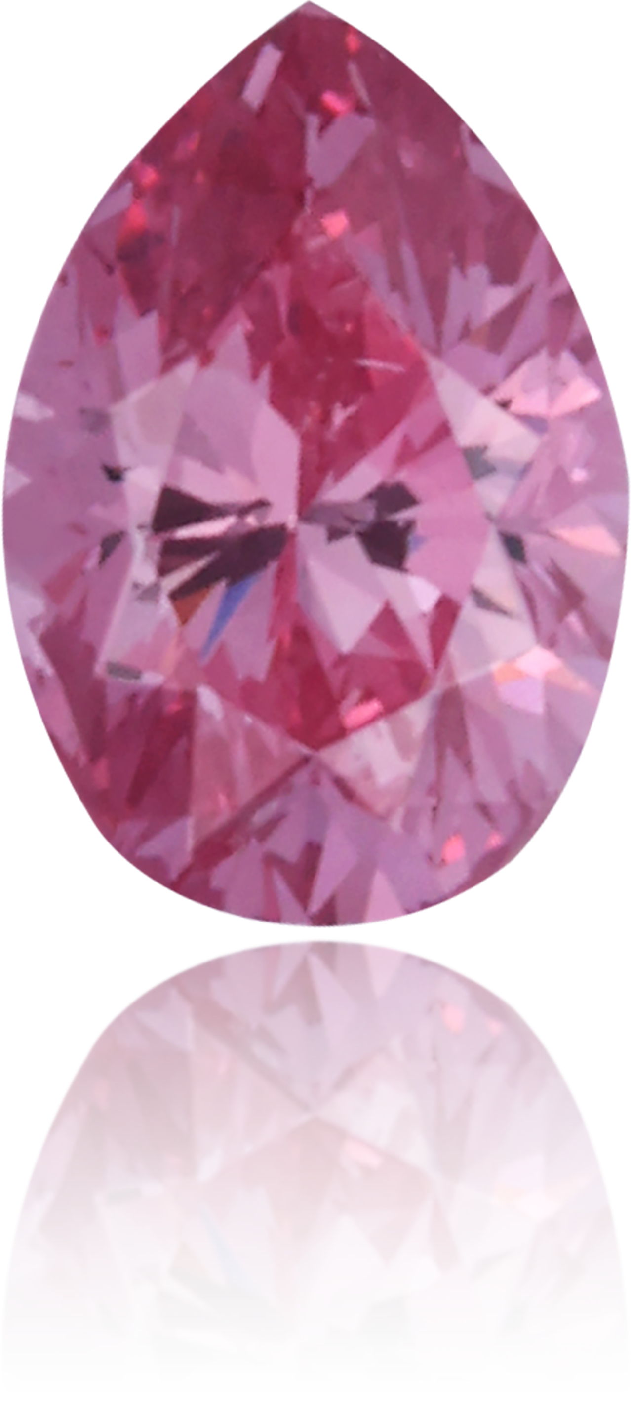 Natural Pink Diamond Pear Shape 0.14 ct Polished
