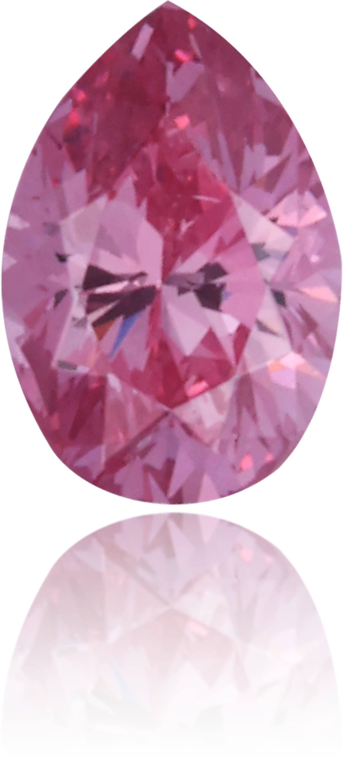 Natural Pink Diamond Pear Shape 0.14 ct Polished