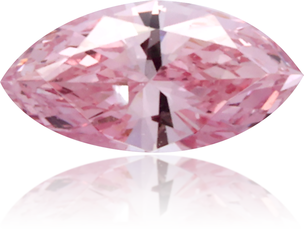 Natural Pink Diamond Marquise 0.13 ct Polished