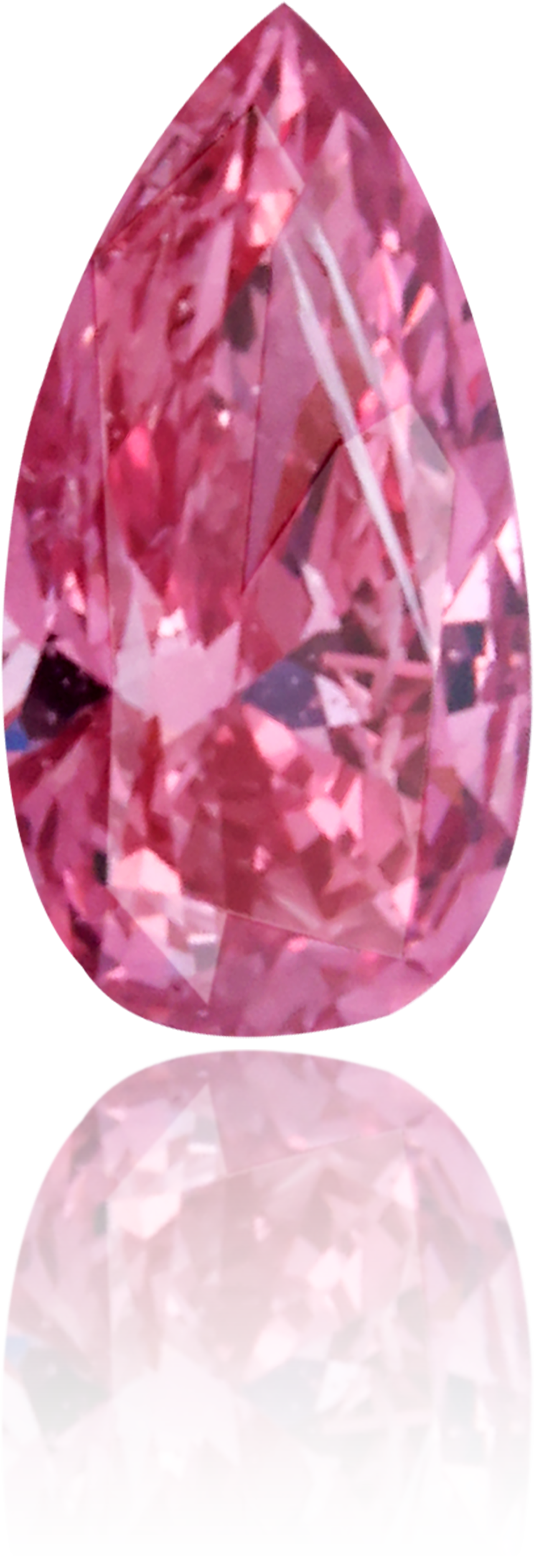 Natural Pink Diamond Pear Shape 0.11 ct Polished