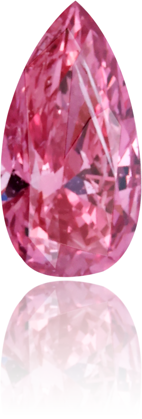 Natural Pink Diamond Pear Shape 0.11 ct Polished