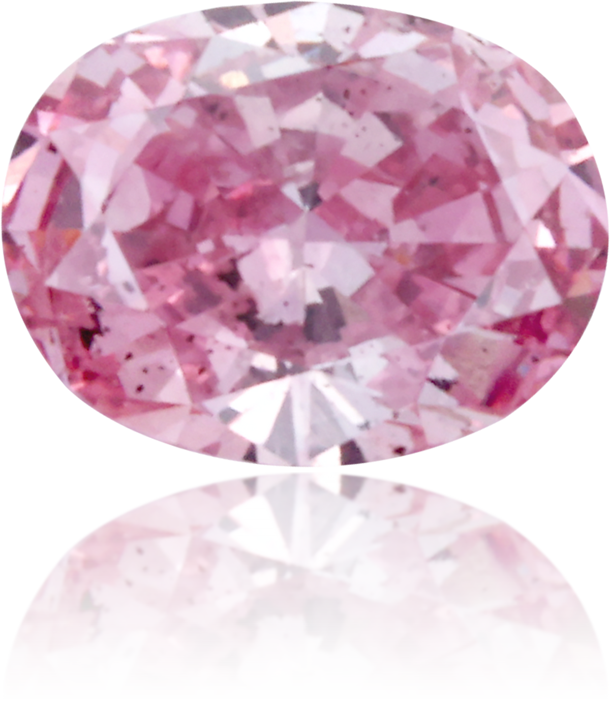 Natural Pink Diamond Oval 0.12 ct Polished