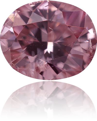 Natural Pink Diamond Oval 0.13 ct Polished