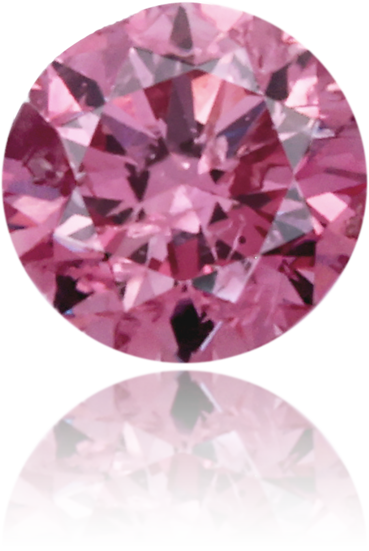 Natural Pink Diamond Round 0.11 ct Polished