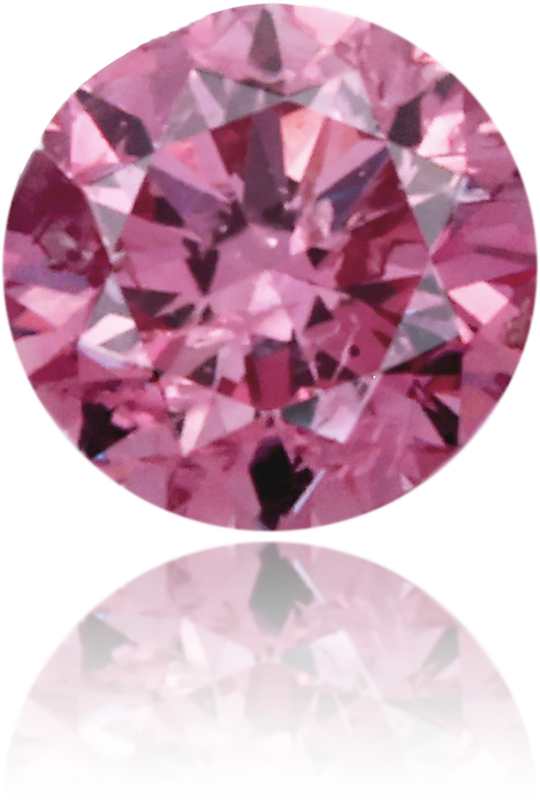Natural Pink Diamond Round 0.11 ct Polished