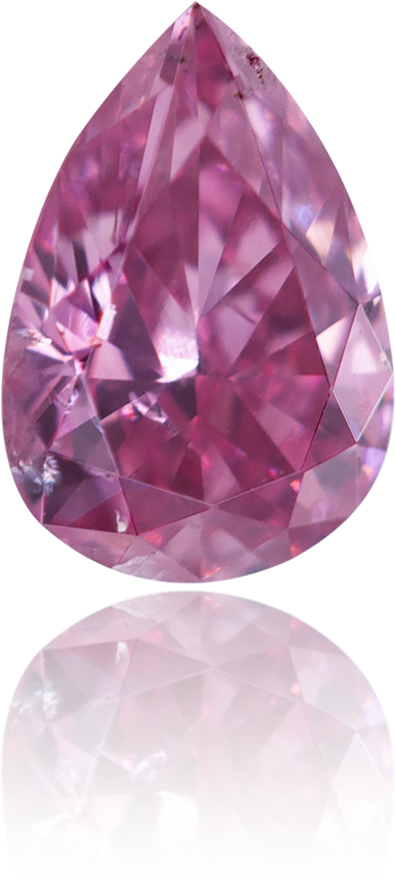 Natural Pink Diamond Pear Shape 0.13 ct Polished