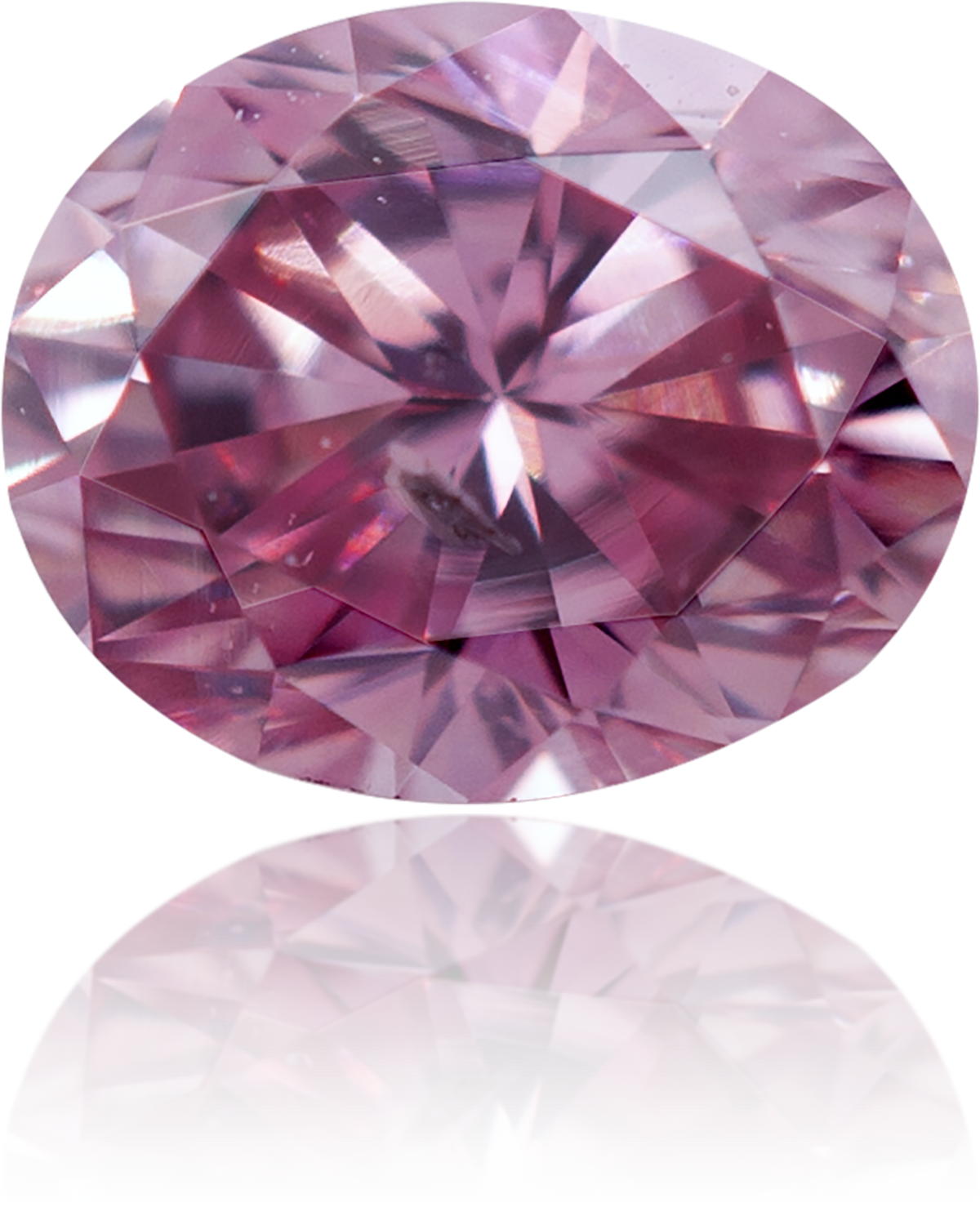 Natural Pink Diamond Oval 0.17 ct Polished