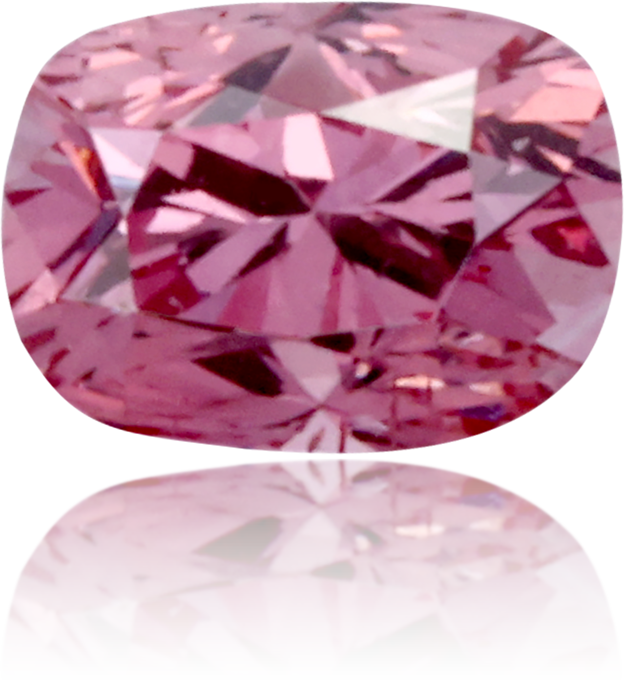 Natural Pink Diamond Cushion 0.12 ct Polished