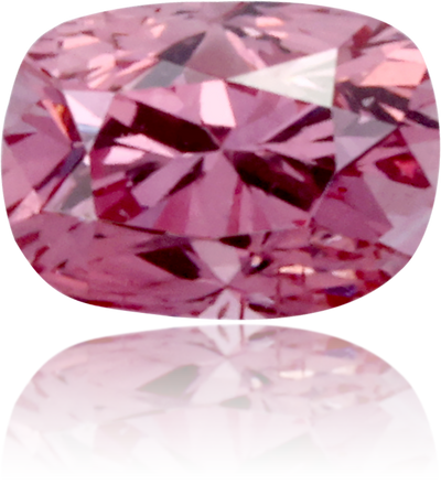 Natural Pink Diamond Cushion 0.12 ct Polished