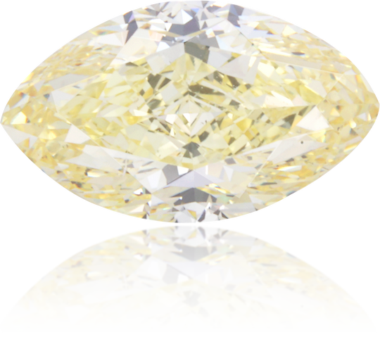 Natural Yellow Diamond Marquise 1.04 ct Polished