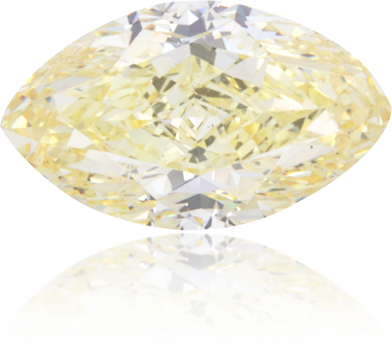 Natural Yellow Diamond Marquise 1.04 ct Polished