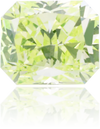 Natural Green Diamond Rectangle 0.34 ct Polished
