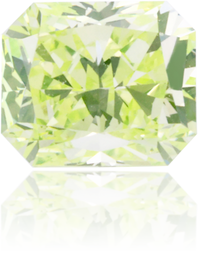 Natural Green Diamond Rectangle 0.34 ct Polished