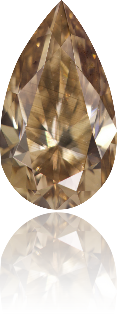 Natural Brown Diamond Pear Shape 1.51 ct Polished