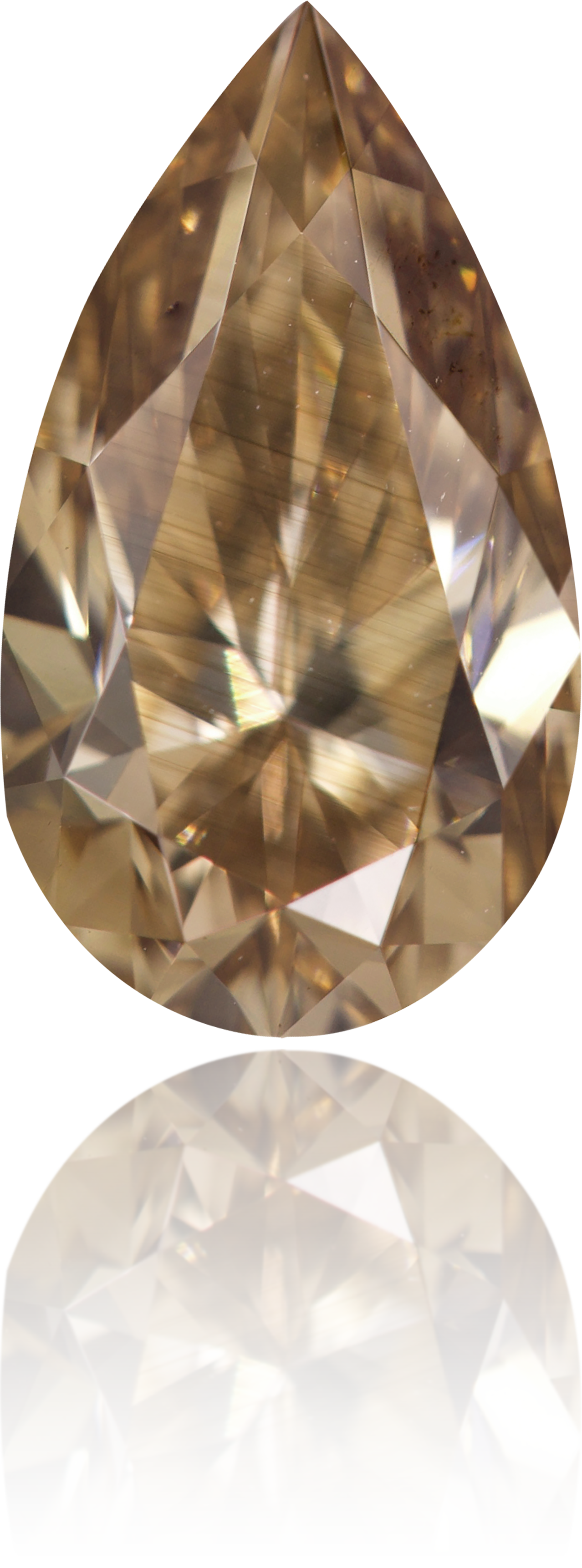 Natural Brown Diamond Pear Shape 1.51 ct Polished