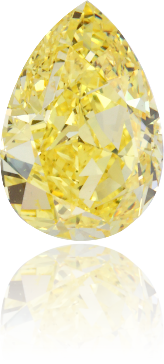 Natural Yellow Diamond Pear Shape 0.70 ct Polished