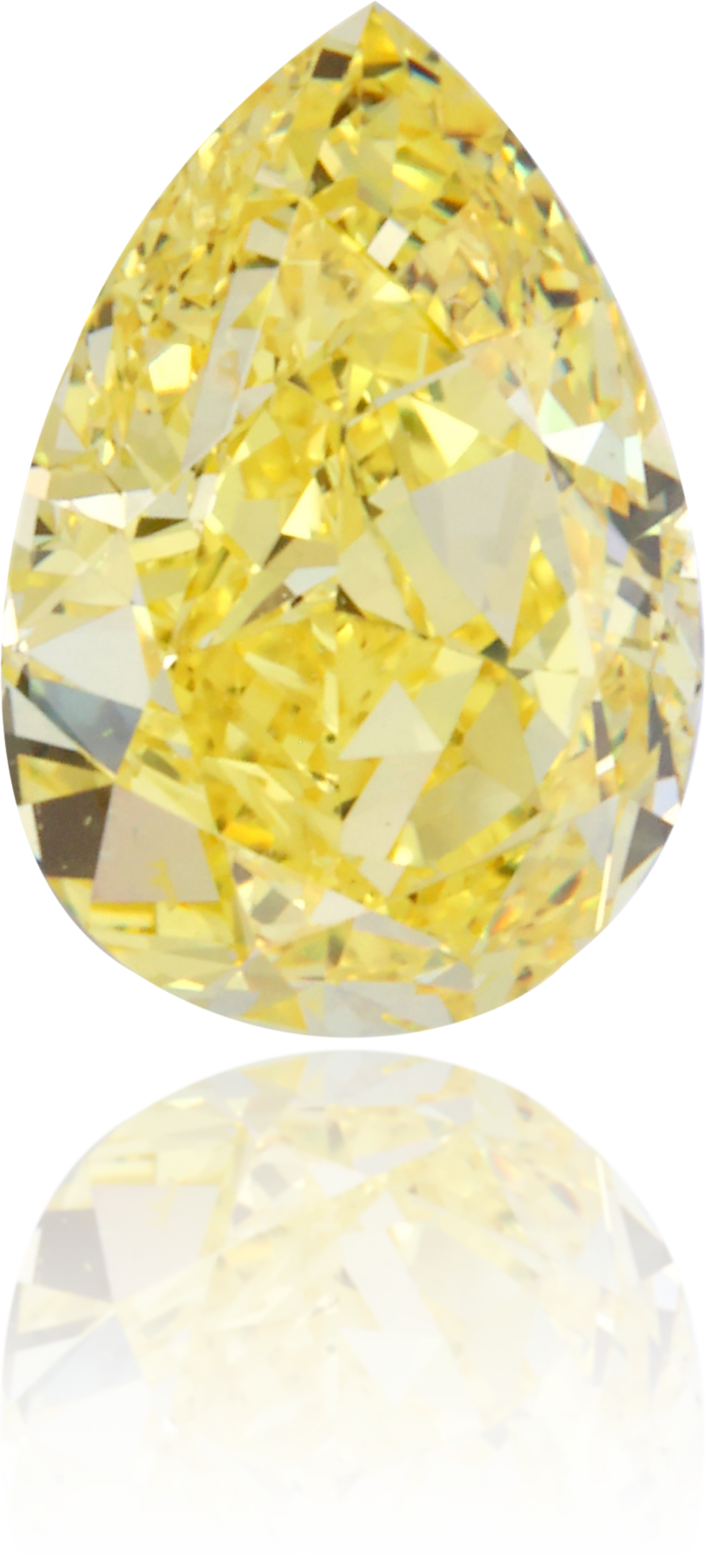 Natural Yellow Diamond Pear Shape 0.70 ct Polished