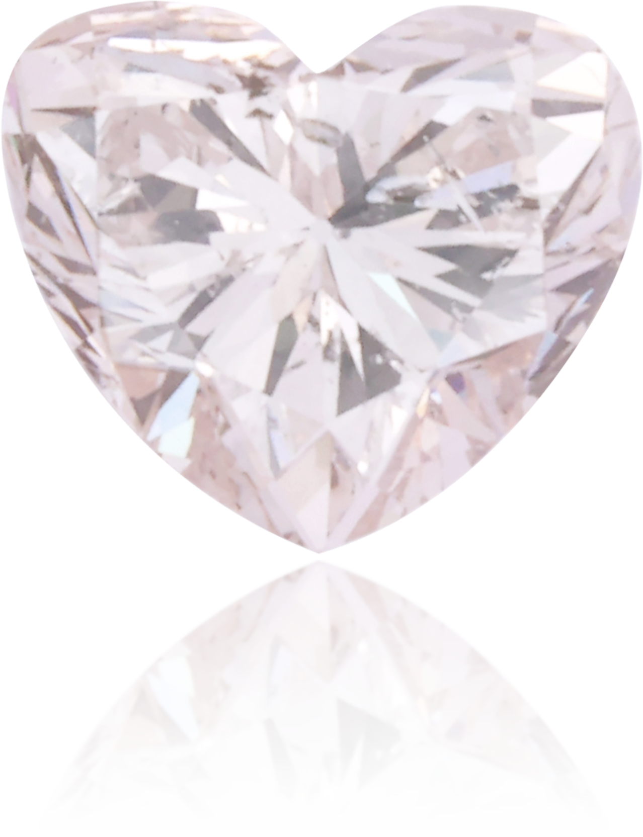Natural Pink Diamond Heart Shape 0.37 ct Polished