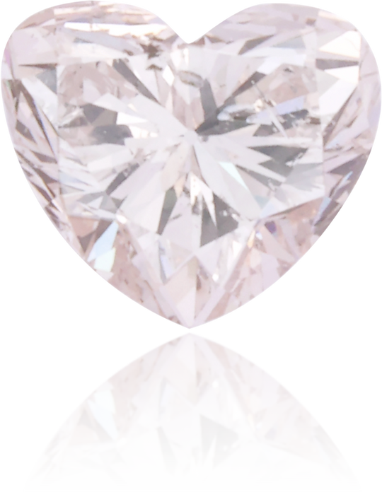 Natural Pink Diamond Heart Shape 0.37 ct Polished