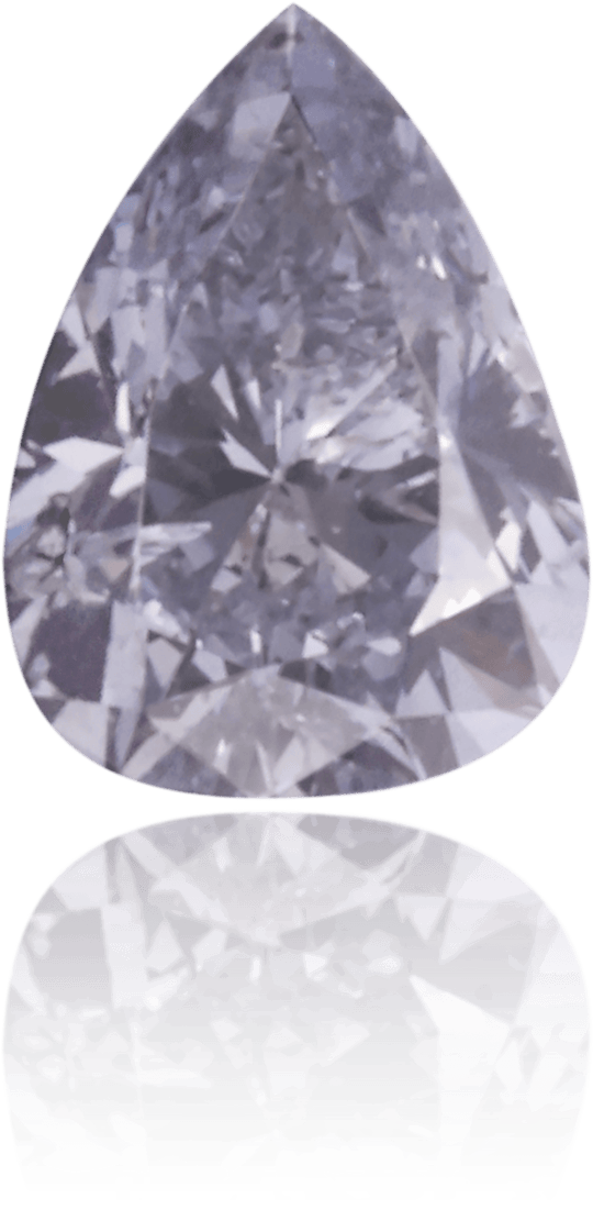 Natural Gray Diamond Pear Shape 0.13 ct Polished