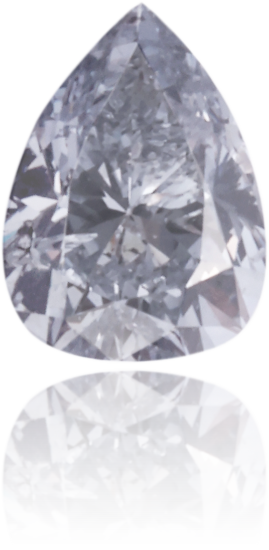 Natural Gray Diamond Pear Shape 0.13 ct Polished